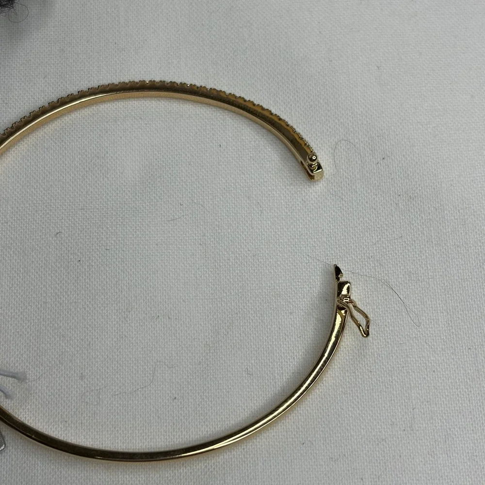 Nordstrom Delicate Cubic Zirconia Bangle Bracelet Gold Tone NWT $59